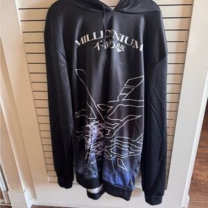 “Millennium Dream" hoodie from Vapor95, featuring a vaporwave aesthetic desig